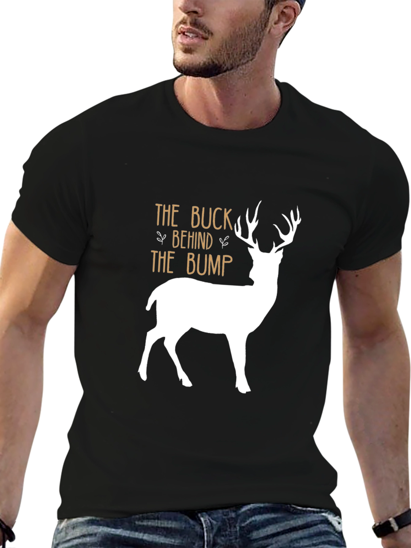 The Buck Behind The Bump T-Shirt - Black
