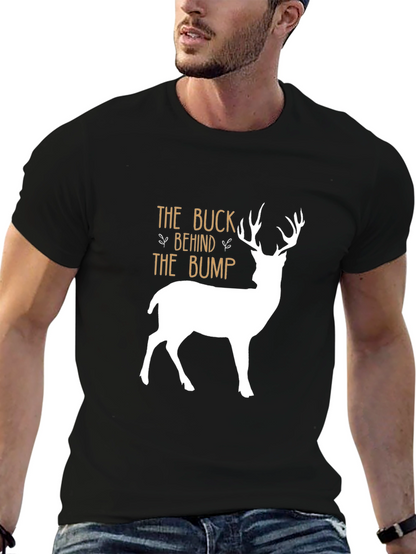 The Buck Behind The Bump T-Shirt - Black