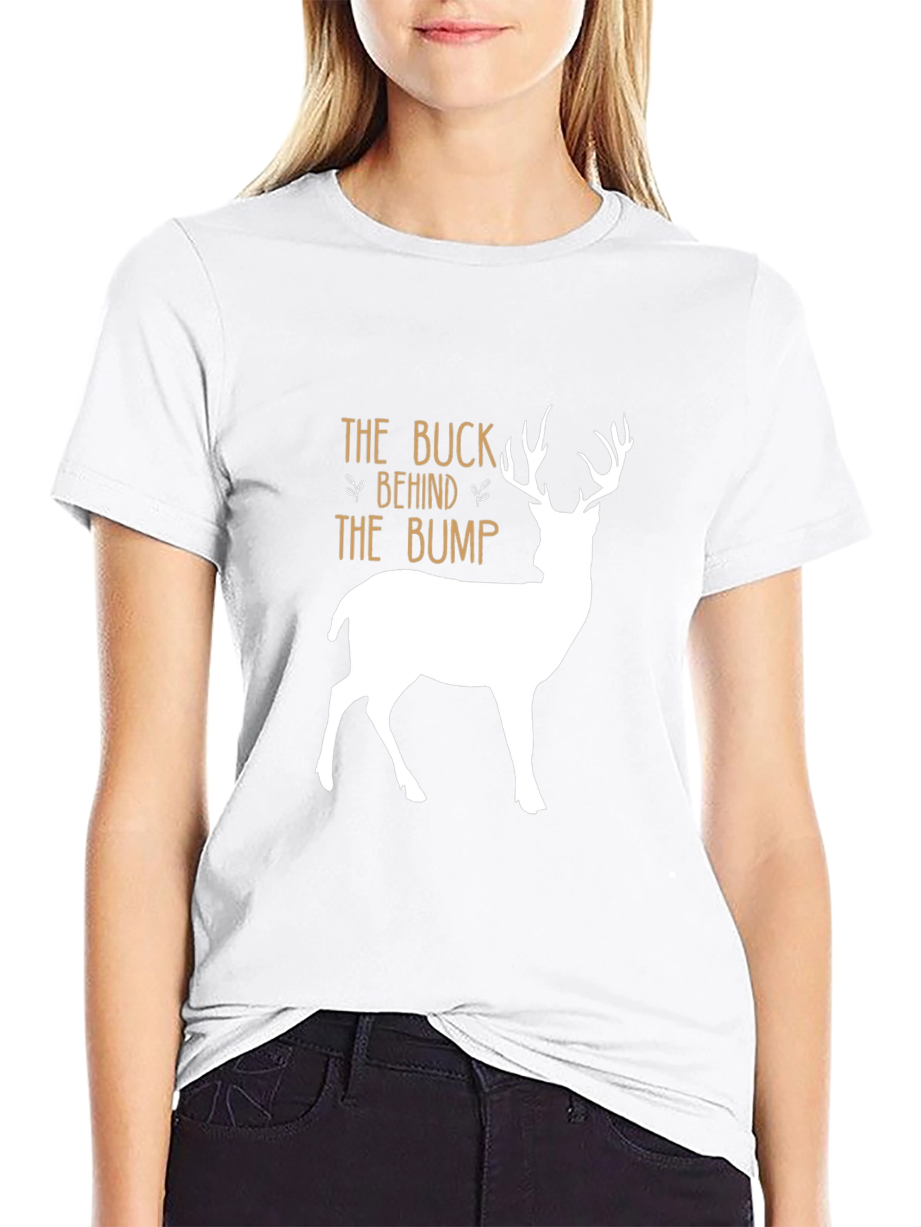 The Buck Behind The Bump T-Shirt - Black