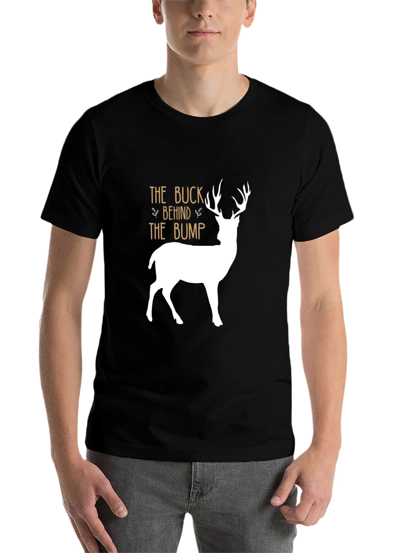 The Buck Behind The Bump T-Shirt - Black
