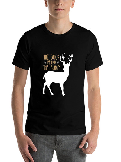 The Buck Behind The Bump T-Shirt - Black