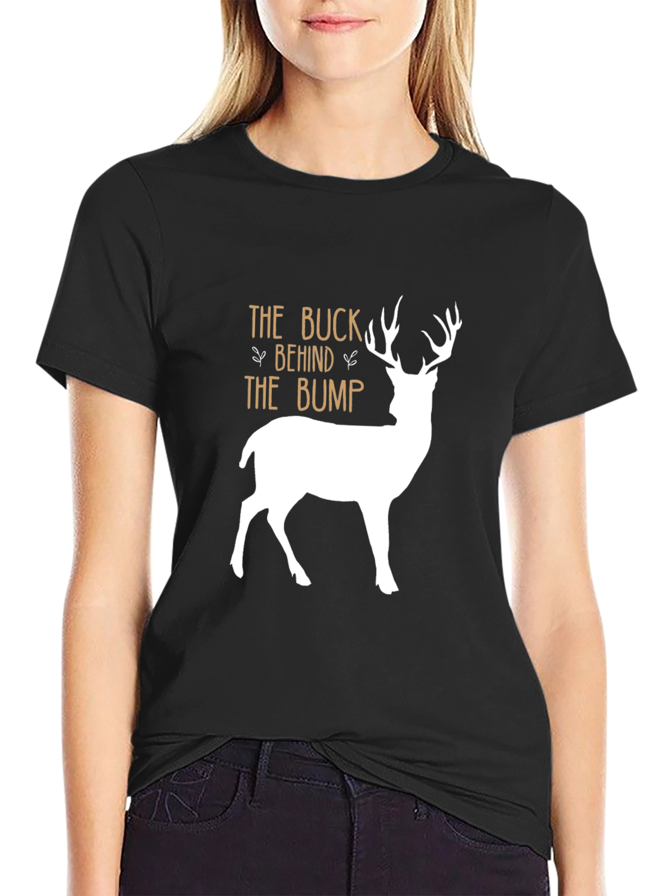 The Buck Behind The Bump T-Shirt - Black