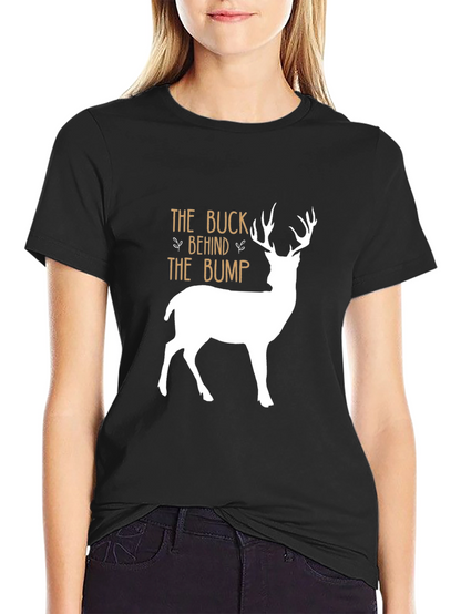 The Buck Behind The Bump T-Shirt - Black