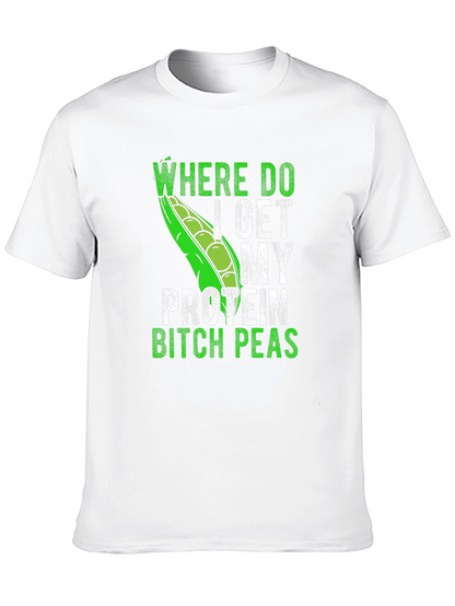 Funny Vegan Protein Peas T-Shirt