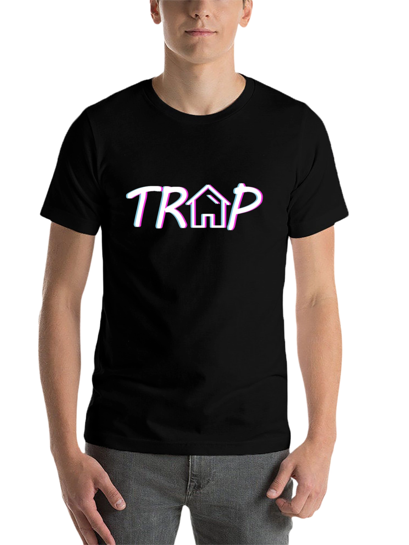 Trap House Graphic T-Shirt - Trendy Design