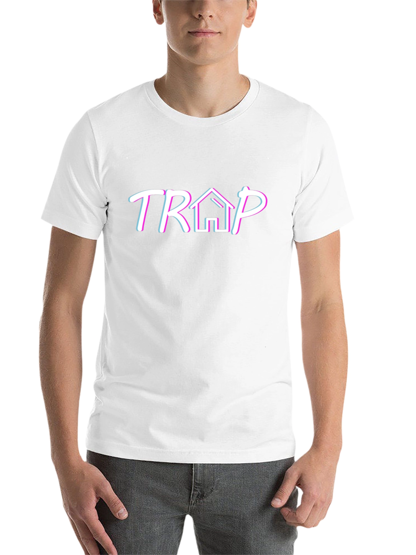 Trap House Graphic T-Shirt - Trendy Design