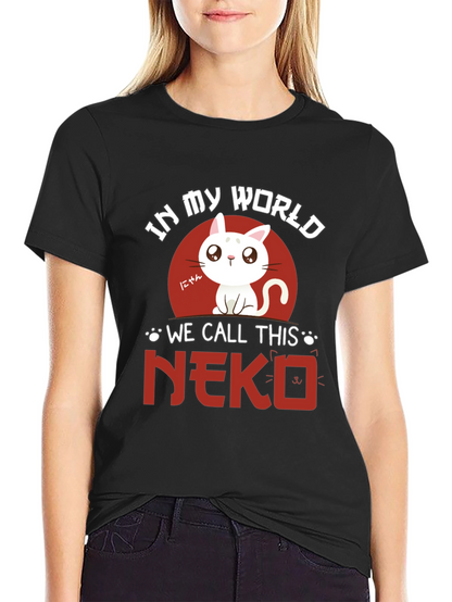 Neko Cat T-Shirt - Anime Style