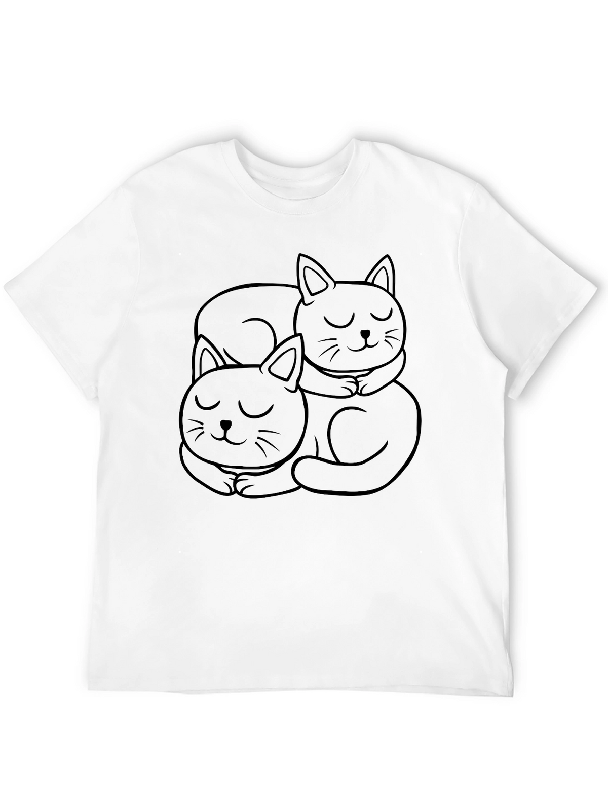 Cute Cats Black Graphic Tee