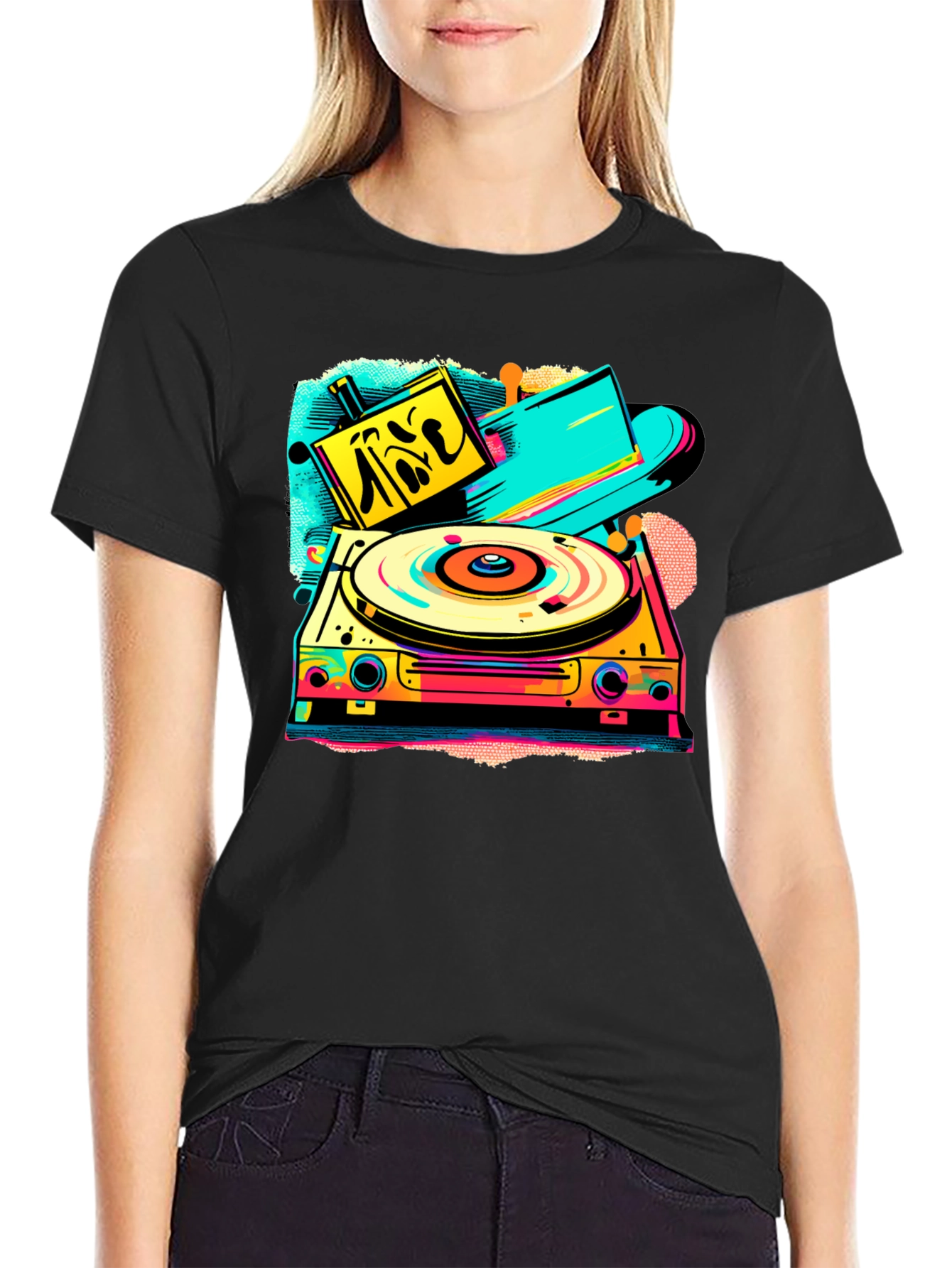 Retro Turntable Graphic Tee
