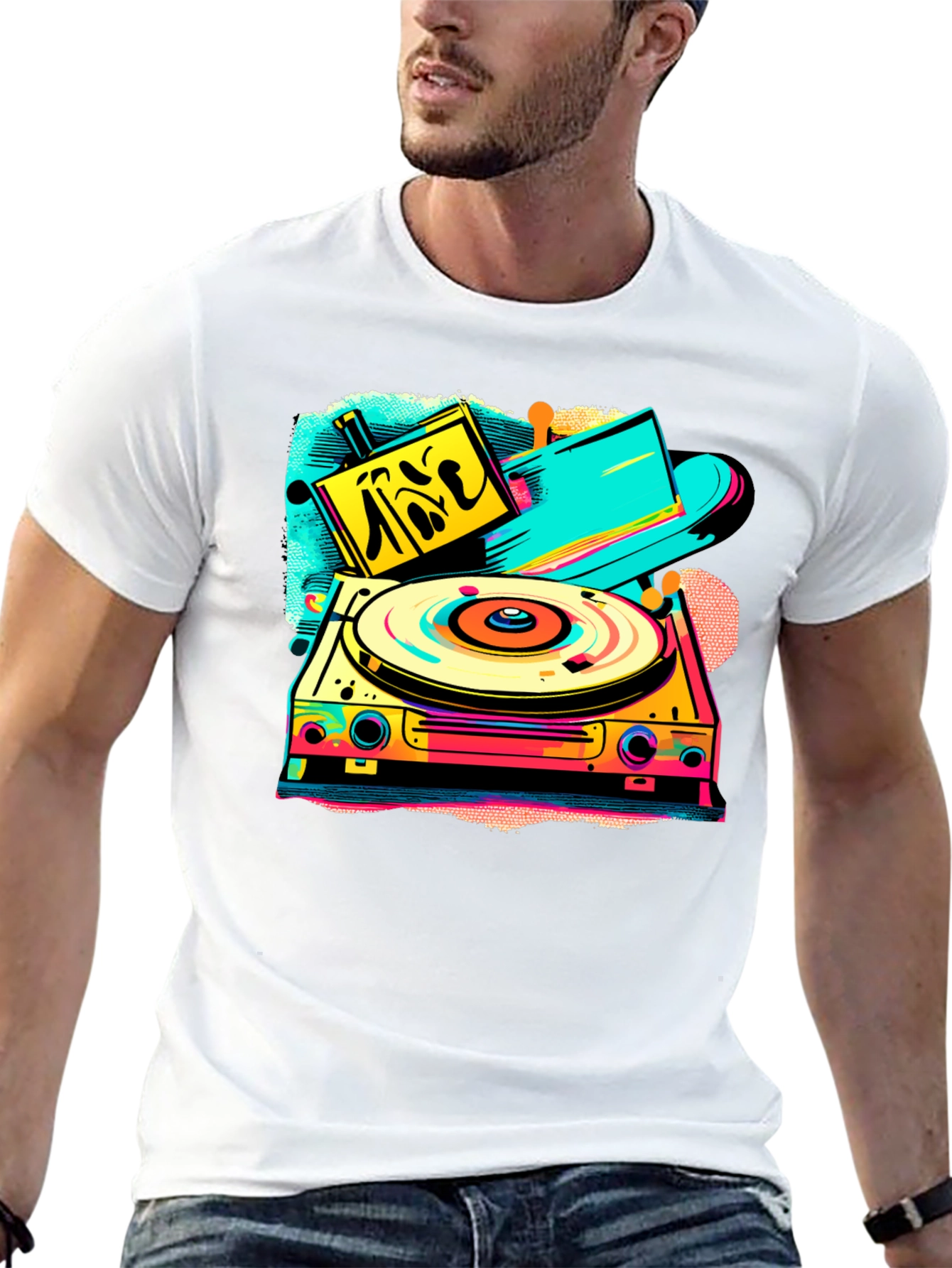 Retro Turntable Graphic Tee