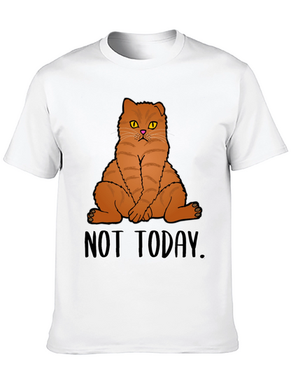 Not Today Cat Graphic T-Shirt
