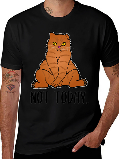 Not Today Cat Graphic T-Shirt