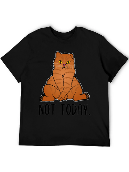 Not Today Cat Graphic T-Shirt