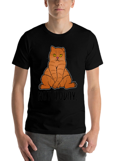 Not Today Cat Graphic T-Shirt
