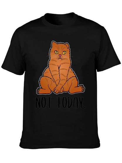 Not Today Cat Graphic T-Shirt