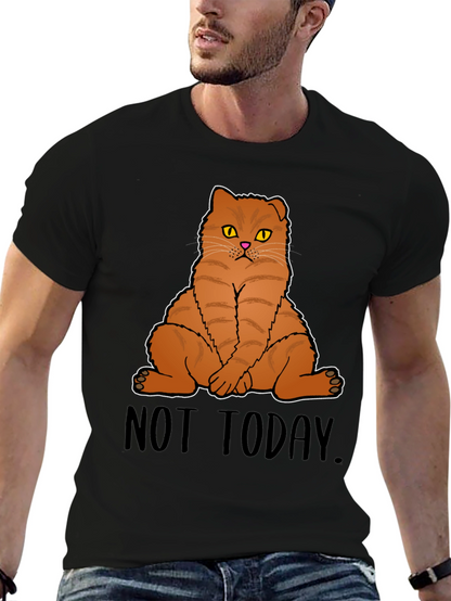 Not Today Cat Graphic T-Shirt
