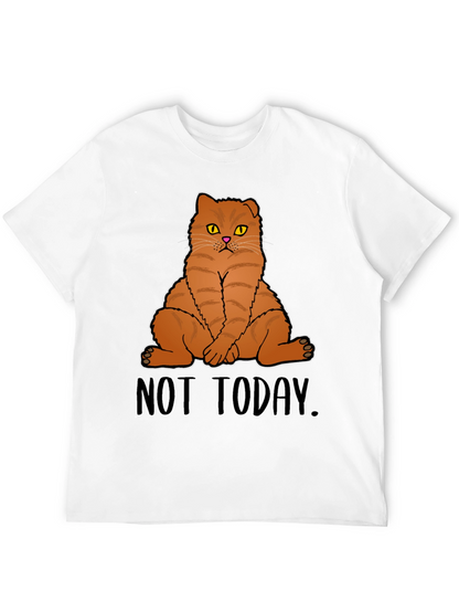 Not Today Cat Graphic T-Shirt