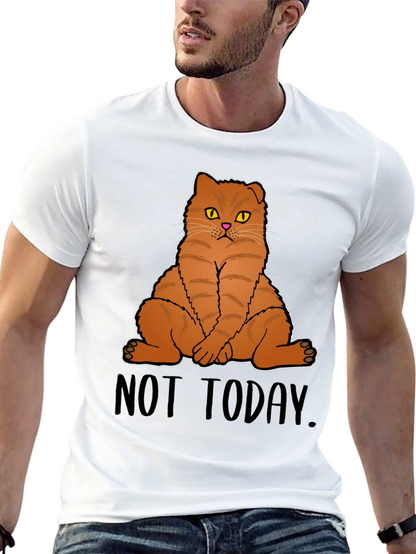 Not Today Cat Graphic T-Shirt