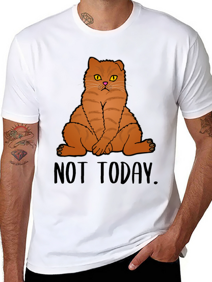 Not Today Cat Graphic T-Shirt