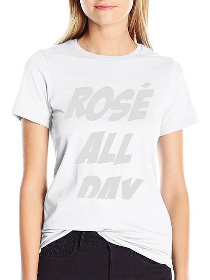 Rosé All Day Black Graphic Tee