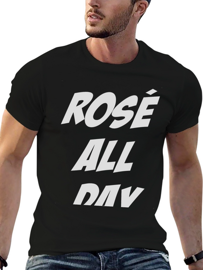 Rosé All Day Black Graphic Tee