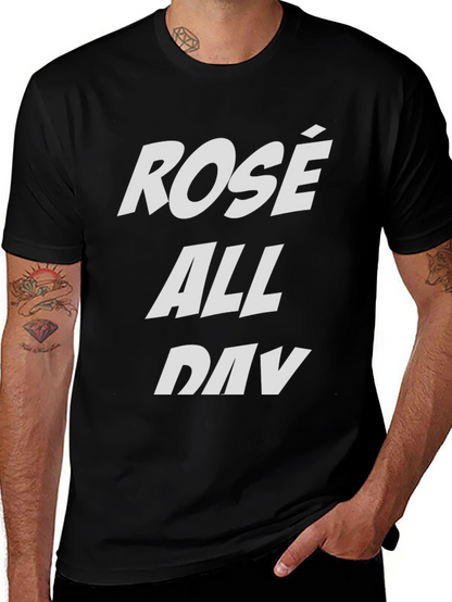 Rosé All Day Black Graphic Tee