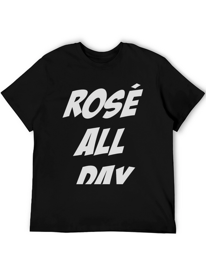 Rosé All Day Black Graphic Tee