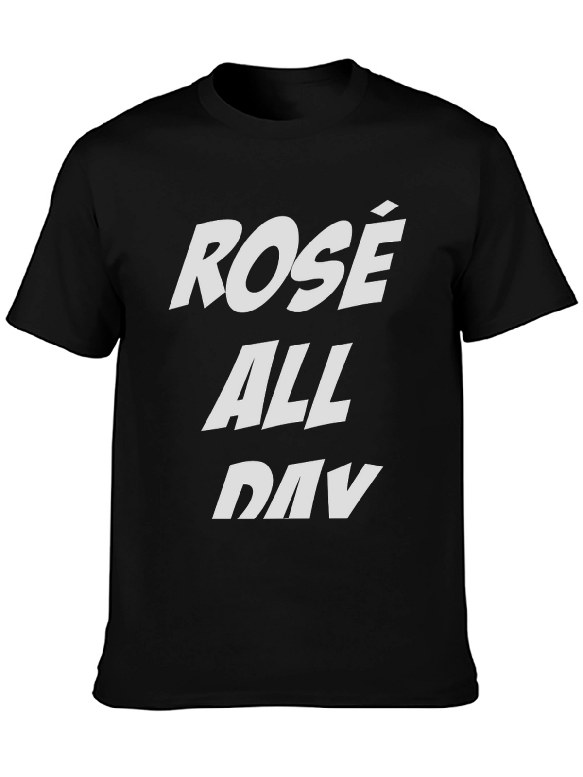Rosé All Day Black Graphic Tee