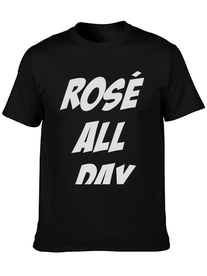 Rosé All Day Black Graphic Tee