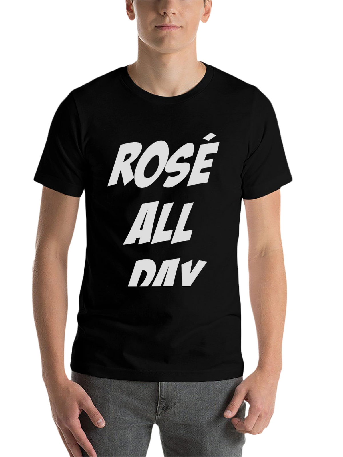 Rosé All Day Black Graphic Tee