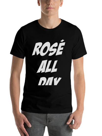 Rosé All Day Black Graphic Tee