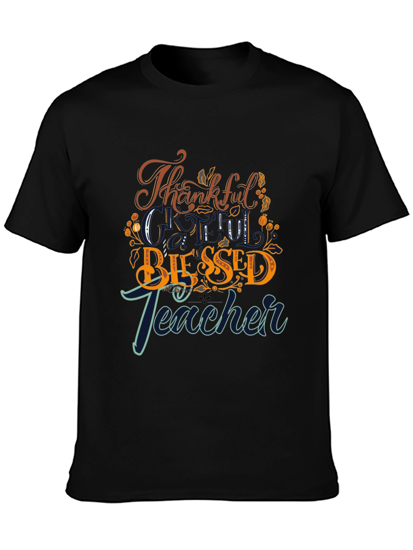Thankful Blessed Teacher Graphic Tee
