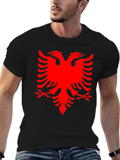 Albanian Eagle Graphic Tee - Black