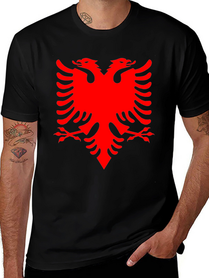Albanian Eagle Graphic Tee - Black