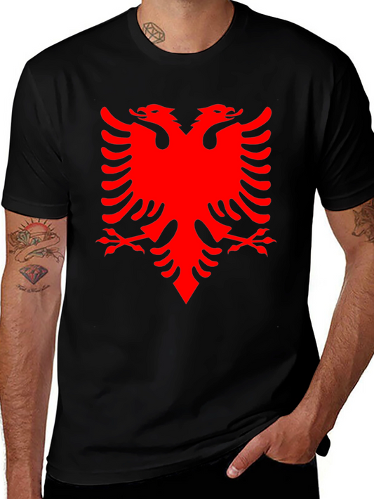 Albanian Eagle Graphic Tee - Black