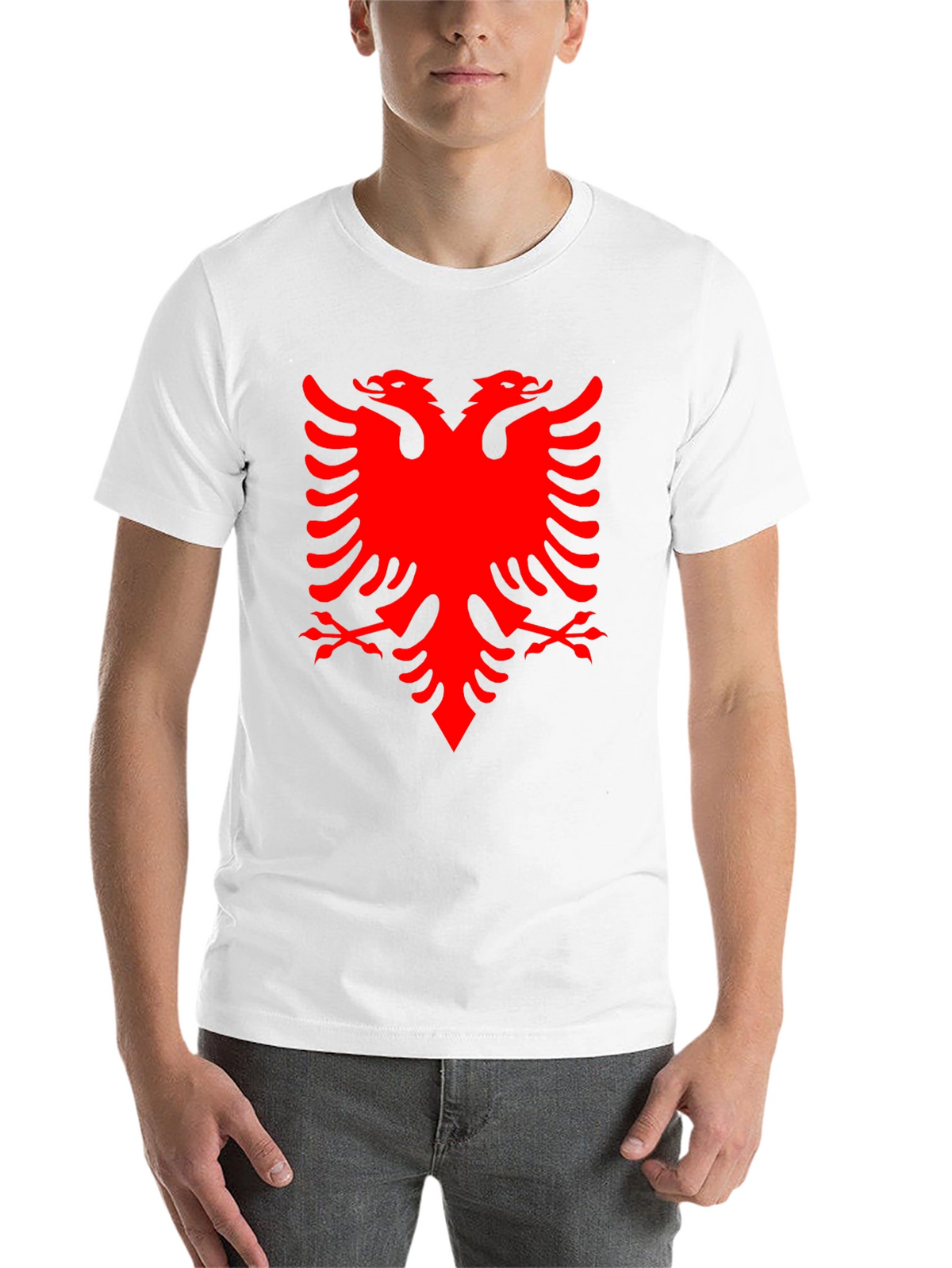 Albanian Eagle Graphic Tee - Black