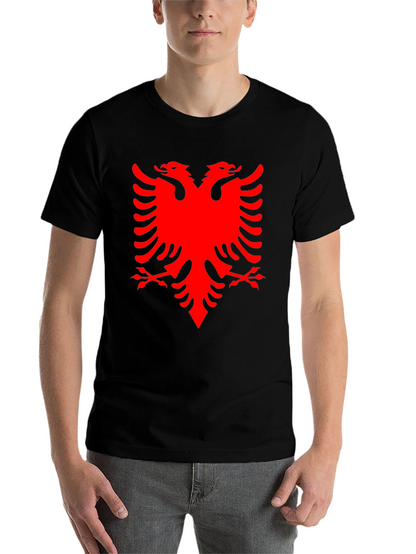 Albanian Eagle Graphic Tee - Black