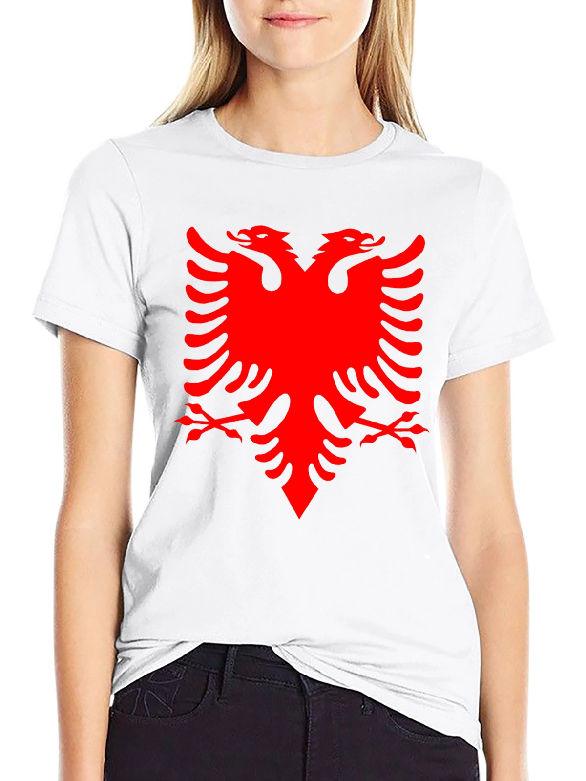 Albanian Eagle Graphic Tee - Black