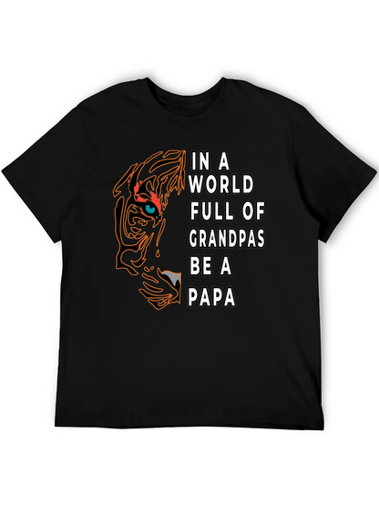 Be A Papa T-Shirt - Tiger Design