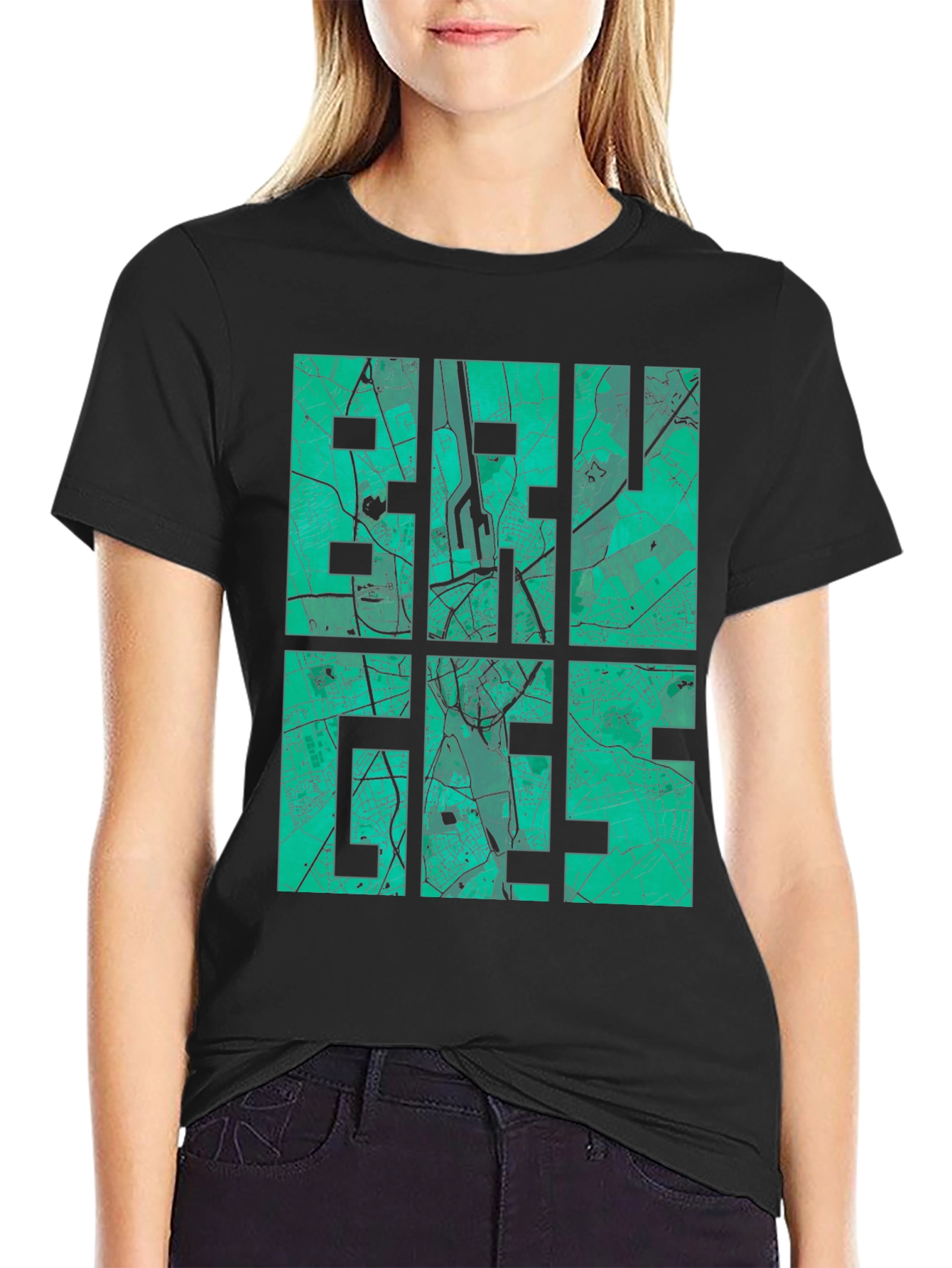 City Map Graphic Tee - Black