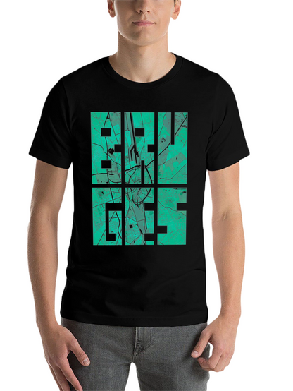 City Map Graphic Tee - Black