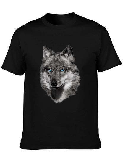 Wolf Graphic Tee - Cool Animal Print Shirt