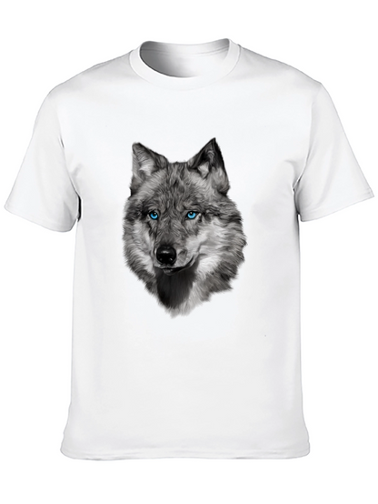 Wolf Graphic Tee - Cool Animal Print Shirt