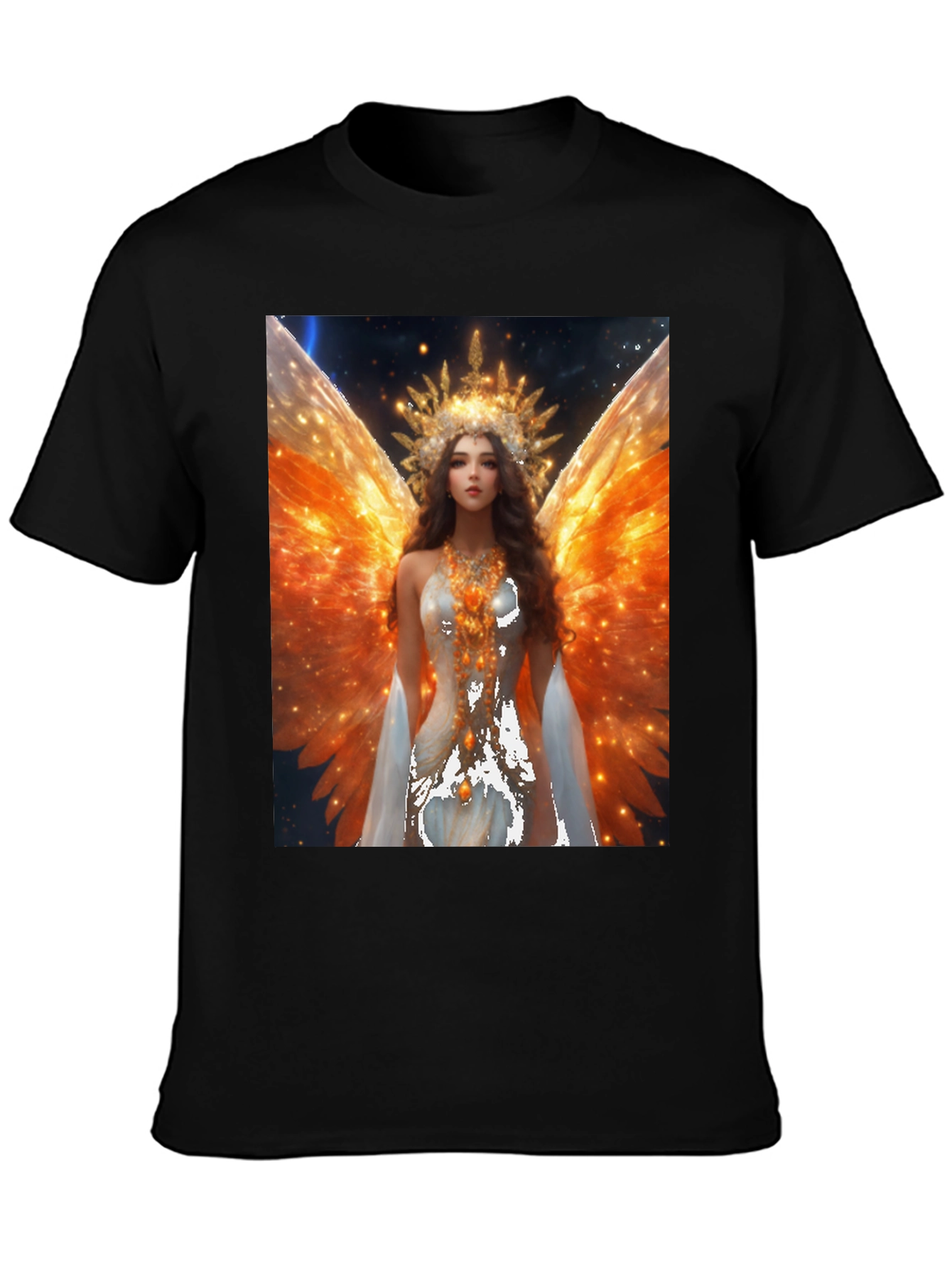 Angel Wings Graphic T-Shirt - Celestial Art Tee