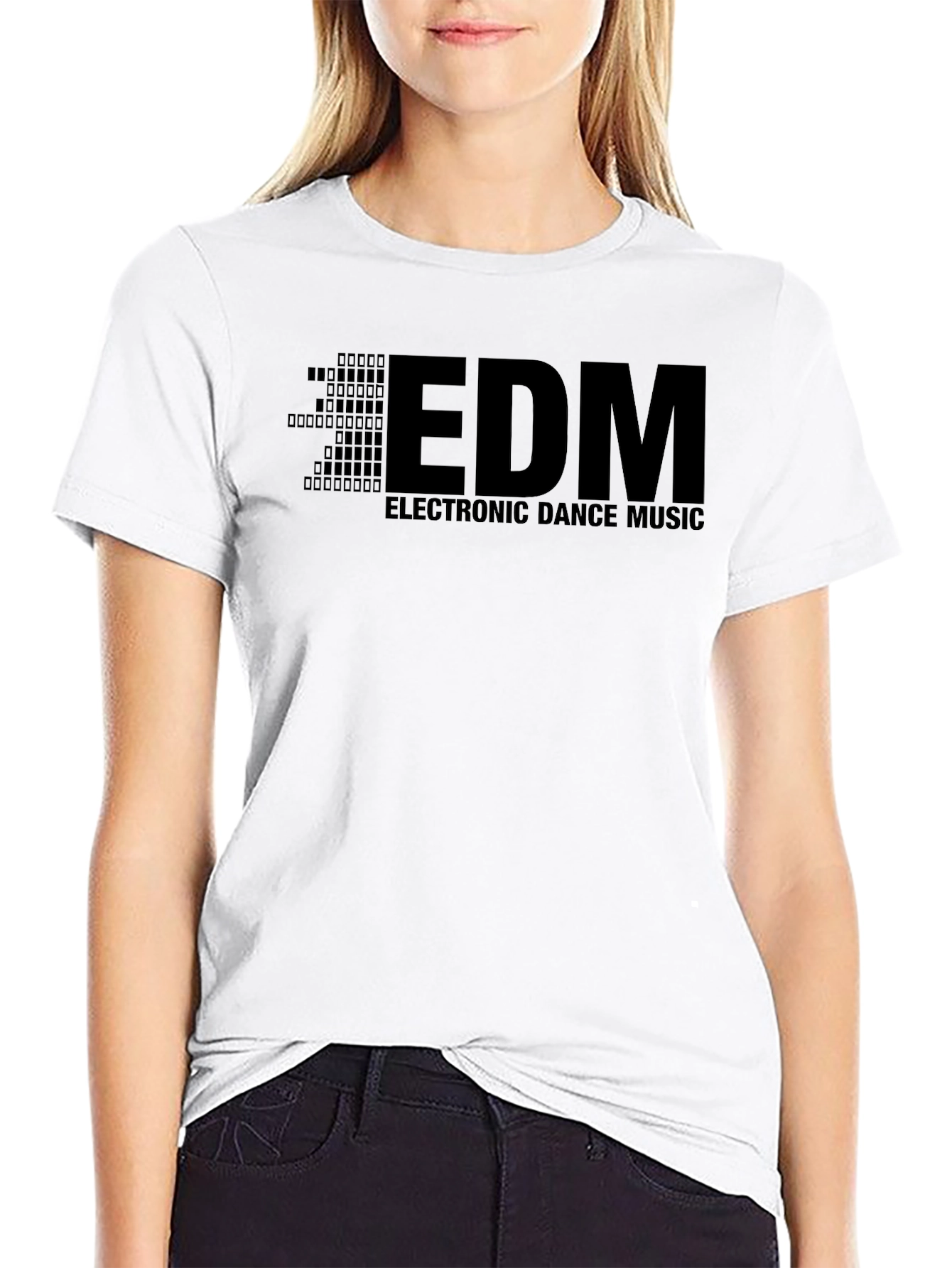 EDM Electronic Dance Music Graphic Black T-Shirt