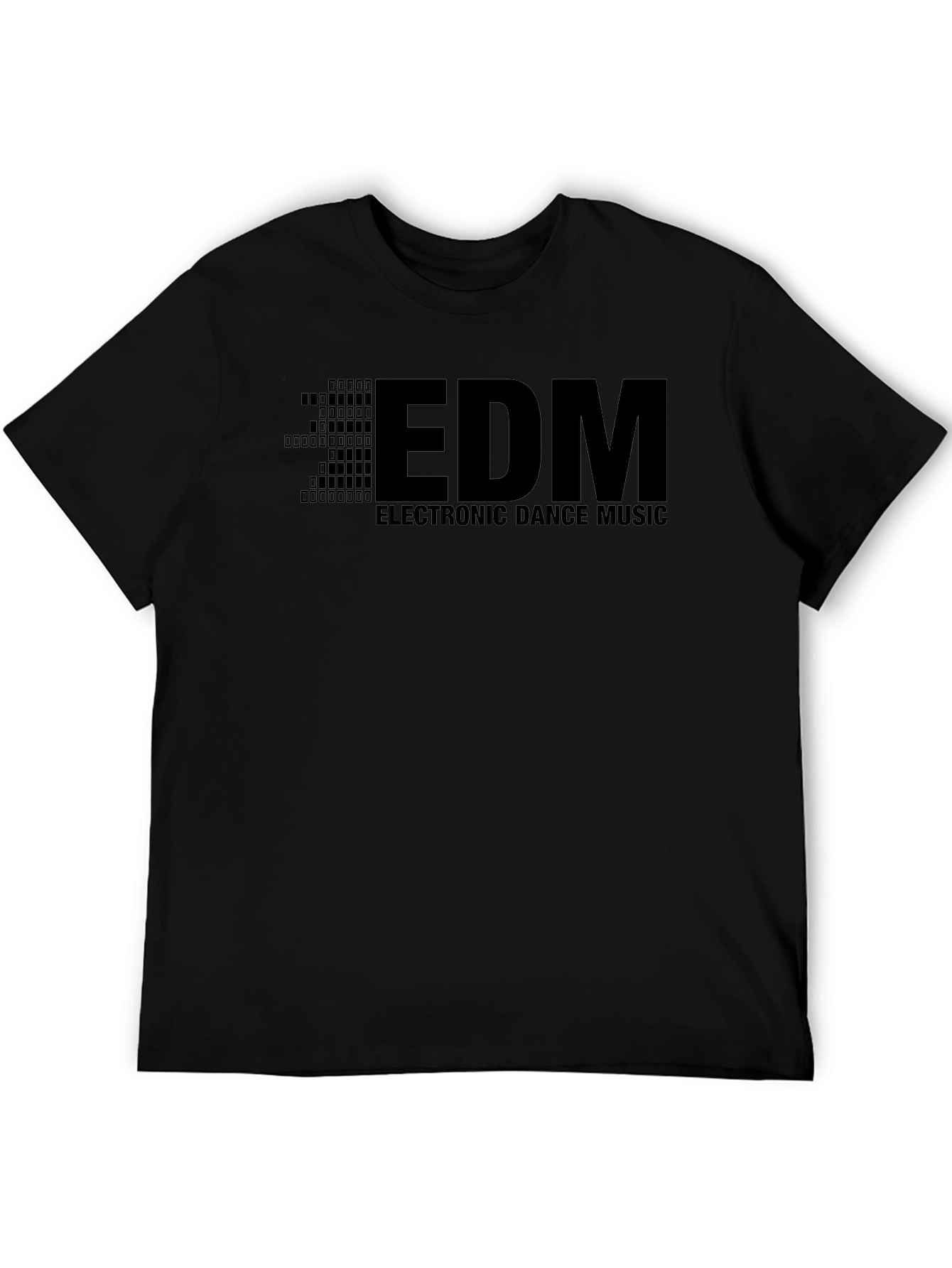 EDM Electronic Dance Music Graphic Black T-Shirt