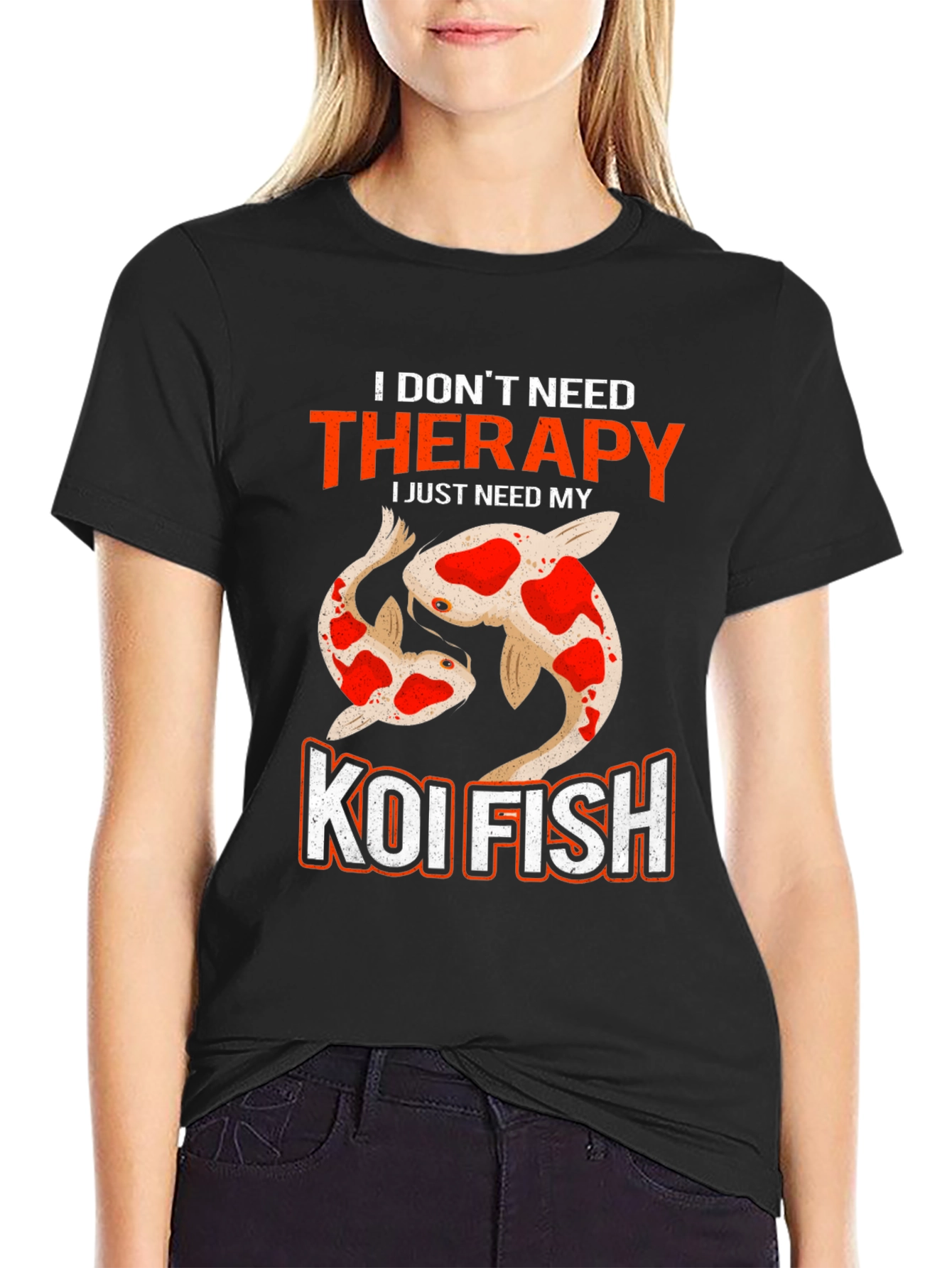Koi Fish Therapy T-Shirt - Need My Koi