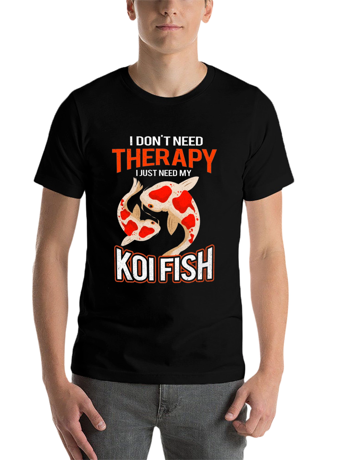 Koi Fish Therapy T-Shirt - Need My Koi