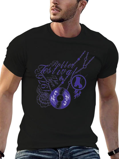 Roller Festival Fever Tee - Stylish Graphic Print T-Shirt