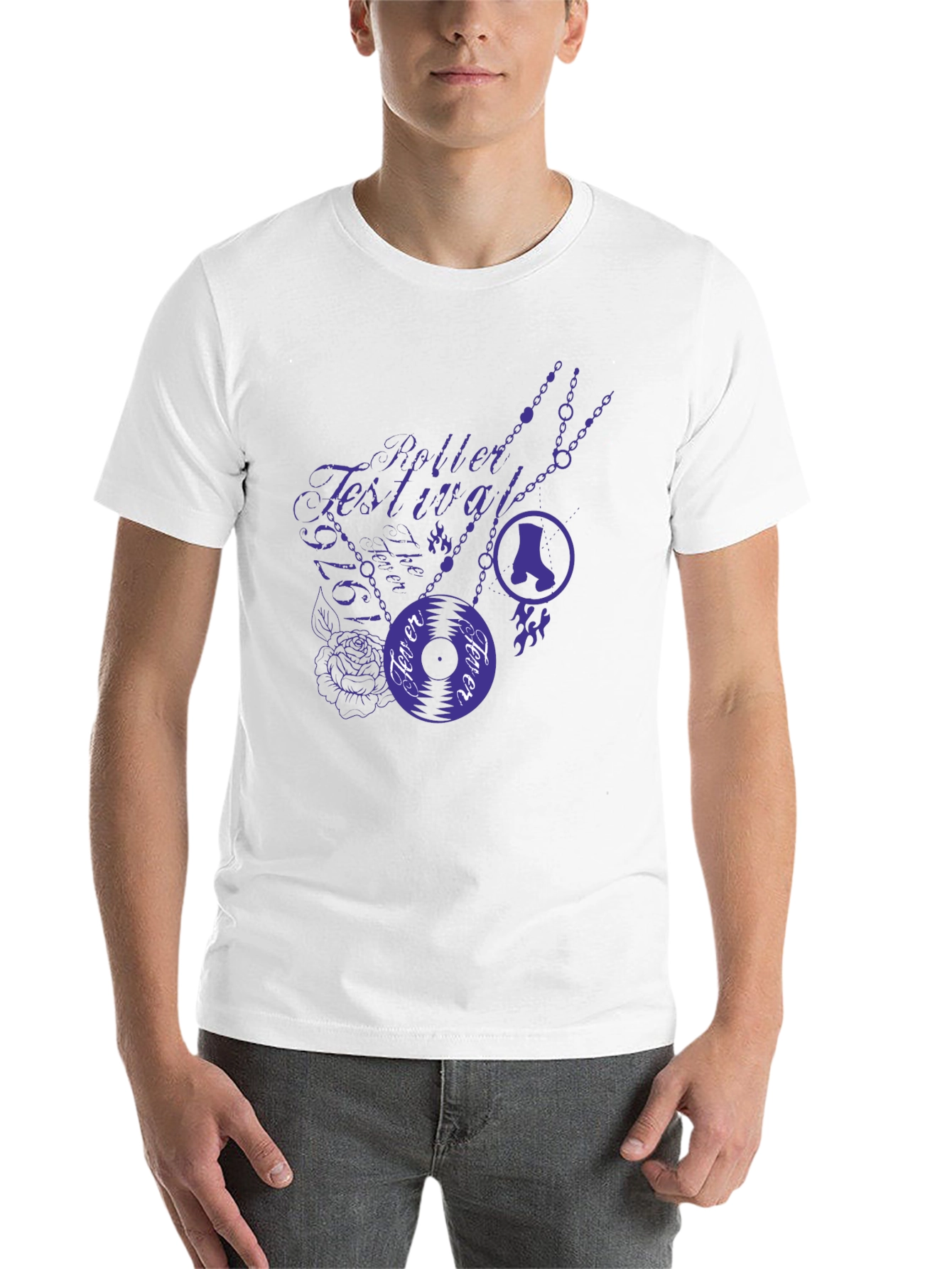 Roller Festival Fever Tee - Stylish Graphic Print T-Shirt